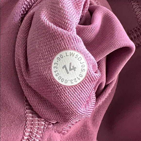 Lululemon Wunder Train High-Rise Tight 28" Velvet Dust Size 14 - Picture 4 of 8